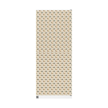 Reading Goose Theme Gift Wrap for Bookworms Librarians Book Nerds Bookish Christmas Wrapping Paper Book Club Style #4