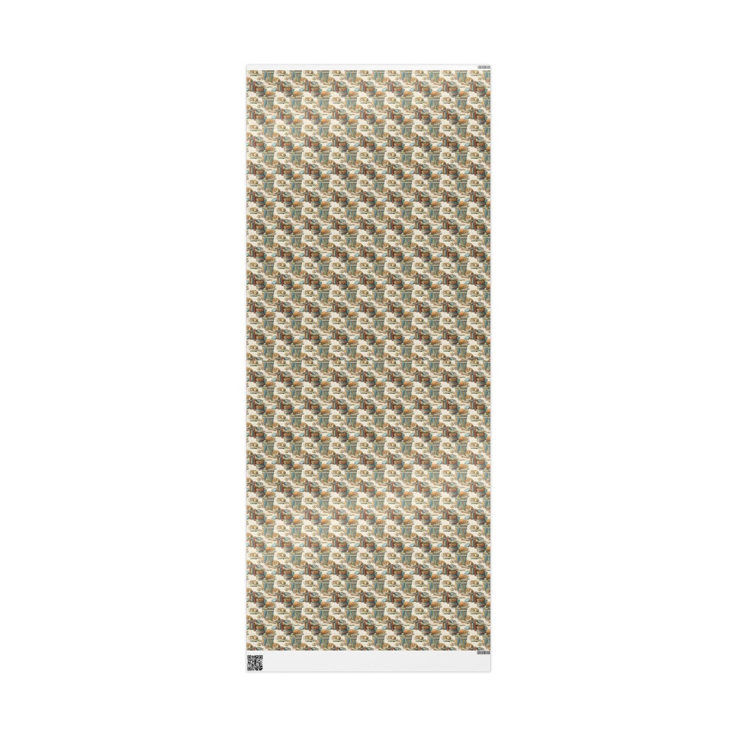 Cute Retro Bookish Wrapping Paper for Book Lovers Cat moms Librarian Gift Wrap for Readers and Book Club Members #3