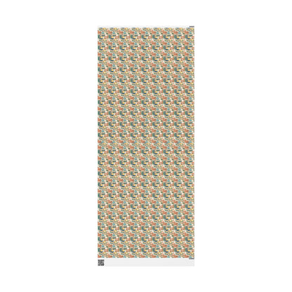 Aesthetic Bookworm Gift Wrap for Book Nerd Librarian Readers Custom Book Club Wrapping Paper Design #6