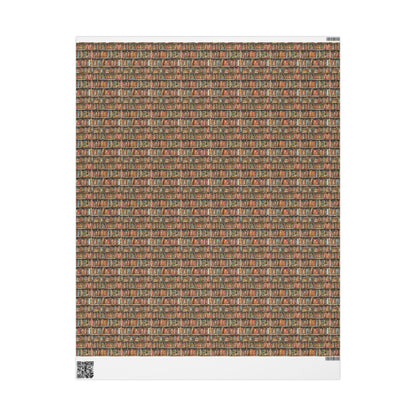 Literary Gift Wrap for Bookworms Book Nerds and Librarians Cute Book Club Wrapping Paper for Readers #15