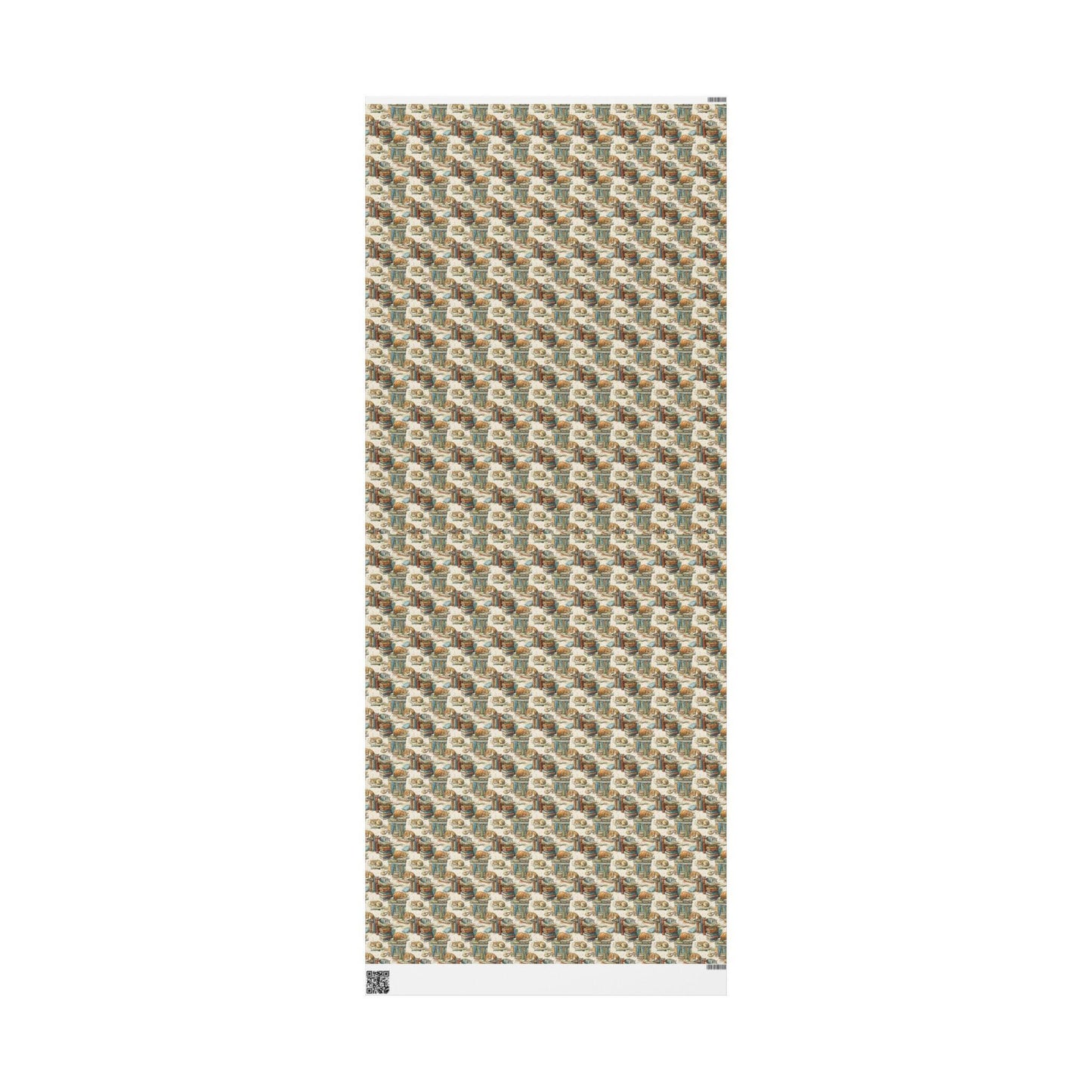 Cute Retro Bookish Wrapping Paper for Book Lovers Cat moms Librarian Gift Wrap for Readers and Book Club Members #3