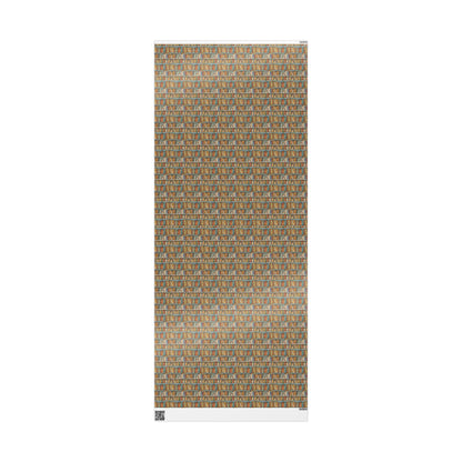 Book Nerd Aesthetic Wrapping Paper for Librarian Gifts Bookworms Reading Fans Book Club Custom Wrap #16