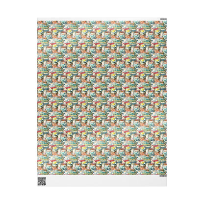 Custom Book Club Wrapping Paper for Bookworms Book Nerds Librarian Gifts Funny Reader Holiday Wrap #13