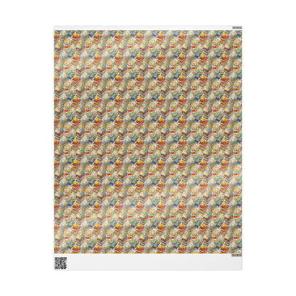 Reading Wrap Paper for Bookish Gifts Librarian Book Nerd Book Club Holiday Gift Wrap for Bookworms #11