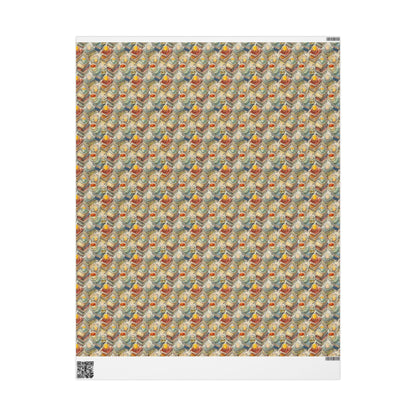 Reading Wrap Paper for Bookish Gifts Librarian Book Nerd Book Club Holiday Gift Wrap for Bookworms #11