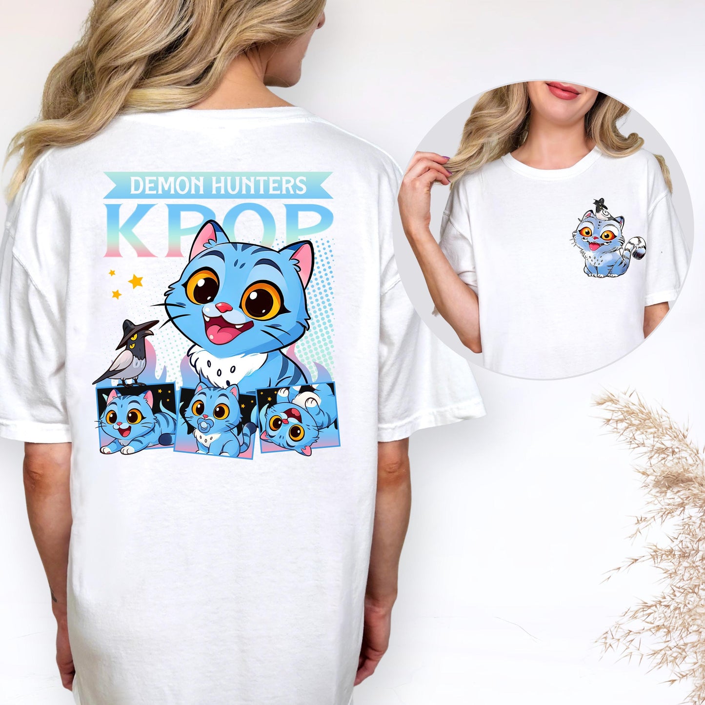 Kpop Demon Hunters Tiger Comfort Shirt, Demon Hunter Tiger Tee, Kpop Huntrix Pin Shirt, Jinu Manga Shirt, Saja Girls Fan, Anime Shirt
