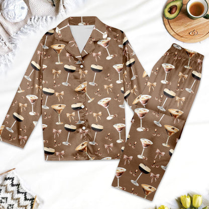 Alcoholic Drinks Pajamas, Espresso Martini Pajamas, Martini Pajamas, Bachelorette Party Pajamas, Pajamas Family, Cocktail Pajamas