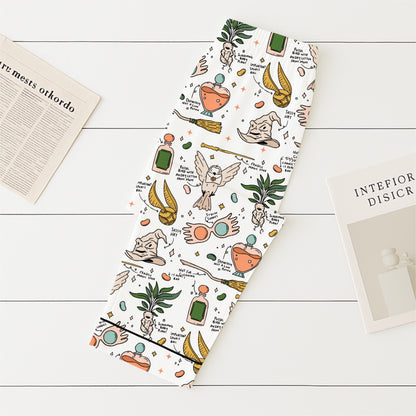 Halloween HP Movie Pajamas Set, Halloween Wizard Movie Nightwear, Magic Kingdom Sleepwear, Cozy Homewear For Witch Movie Fan