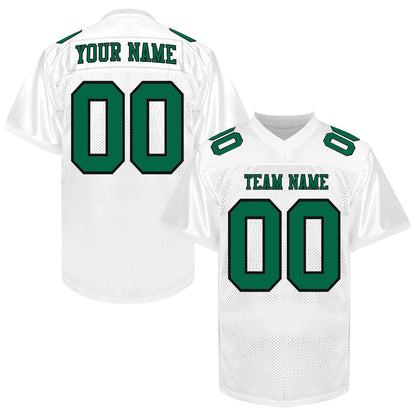 Custom Blue Gold Football Jersey Men Women Youth Kid, Football Shirt Printed Name Number and Logo, Practice Football Uniform for Sports Fan