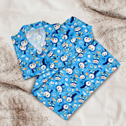 Piplup Pajama Set - Anime Kawaii Loungewear - Sleepwear for Fans - Comfortable Anime Fan