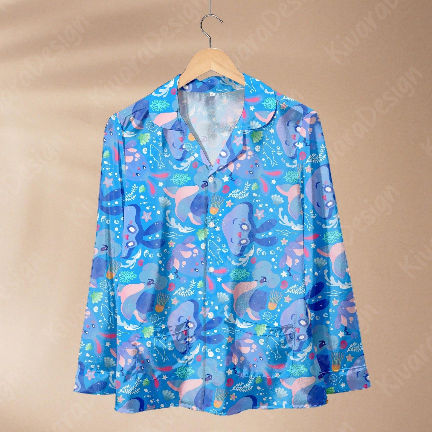 Ocean Pajama Set - Anime Kawaii Loungewear - Sleepwear for Fans - Comfortable Anime Fan