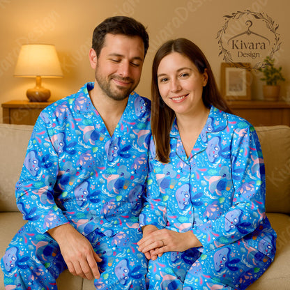 Ocean Pajama Set - Anime Kawaii Loungewear - Sleepwear for Fans - Comfortable Anime Fan