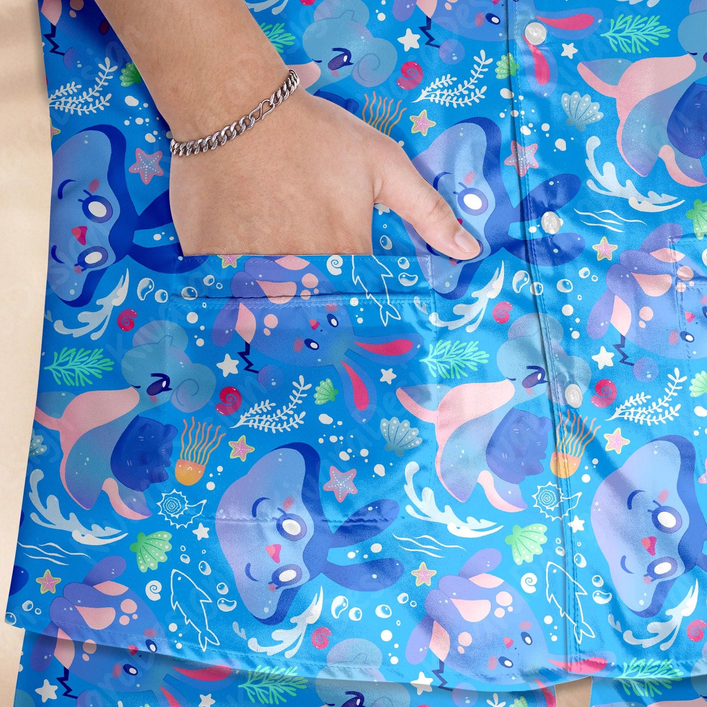 Ocean Pajama Set - Anime Kawaii Loungewear - Sleepwear for Fans - Comfortable Anime Fan