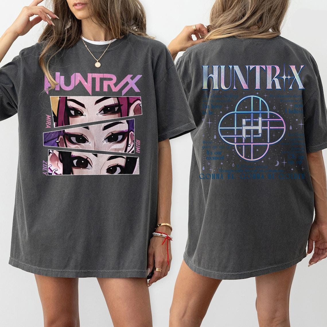 Comfort Colors® Huntrix Shirt, Demon Hunters Shirt, Huntrix Girls T Shirt, Mira Rumi Joey Shirt, Demon Hunter Merch PSN1465.1466.B