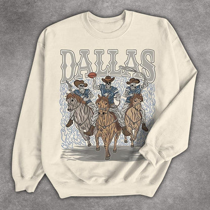 Dallas Football Skull Vintage Shirt