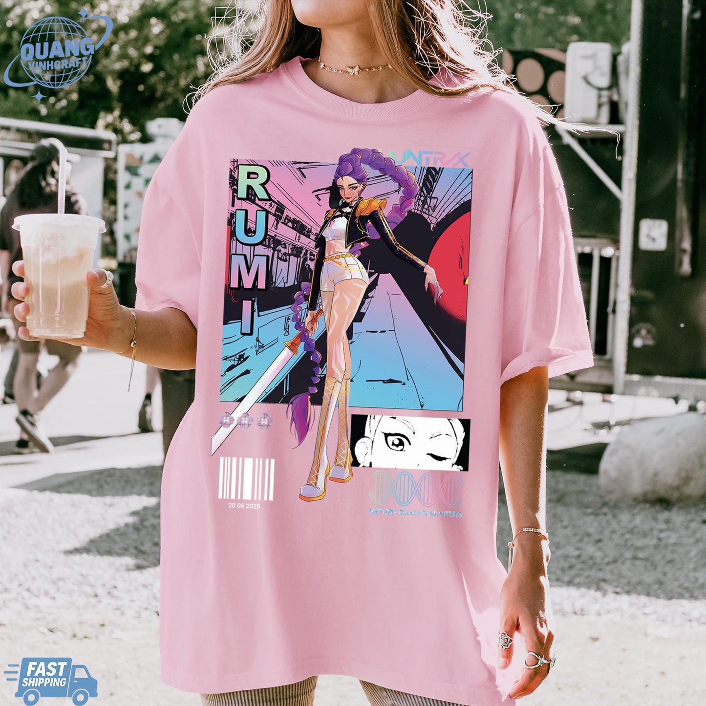 Rumi Huntrix Demon Hunters T Shirts, Huntrix Girls Tshirt, Demon Hunter Merch, Gift for Kpop Fan, Derpy Tiger Shirt, Sussy