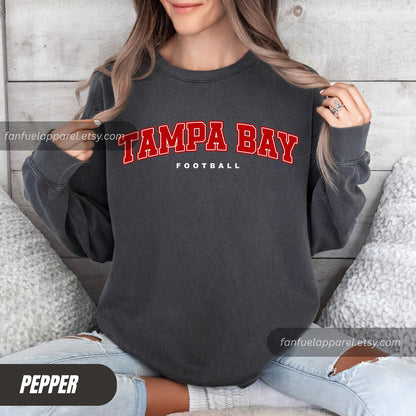 Vintage Tampa Bay Football Style Sweatshirt, Tampa Bay Football Shirt, Football Fan Shirt, Sunday Football, Game Day Sweatshirt