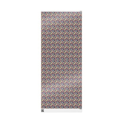 Pastel Goth Halloween Wrapping Paper Roll Watercolor Cute Spooky vibes Bats Skeleton Witchy Pattern #19