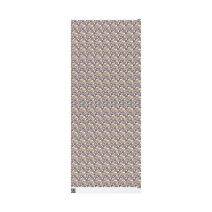 Pastel Goth Halloween Wrapping Paper Roll Watercolor Bats Skeletons Moons  Witch Alternative Style #8