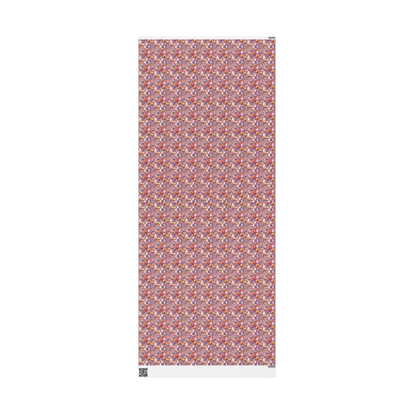 Pastel Goth Halloween Wrapping Paper Roll Watercolor Ghost Bat Witch Stars Skeleton Cute Print #21