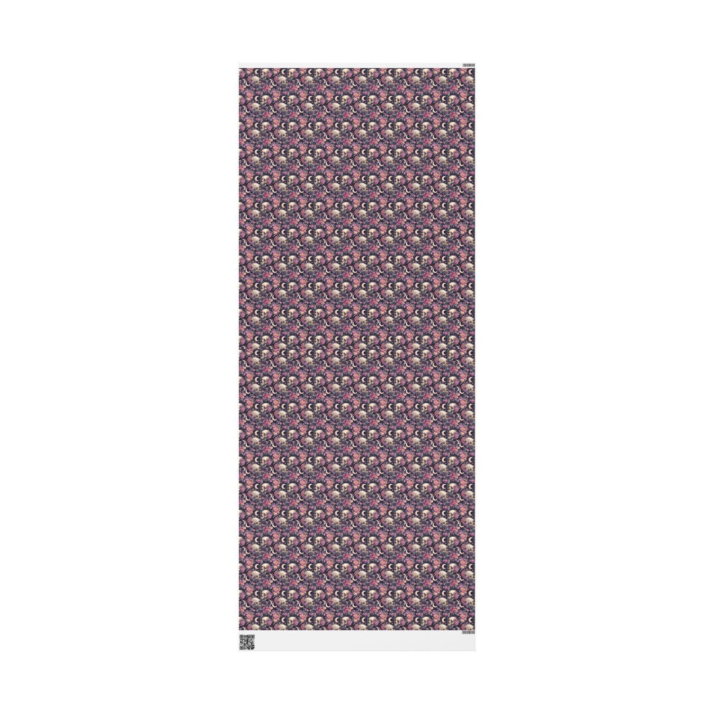 Pastel Goth Watercolor Wrapping Paper Roll Halloween Spooky Cute Alternative Goth Ghost Bat Print #7