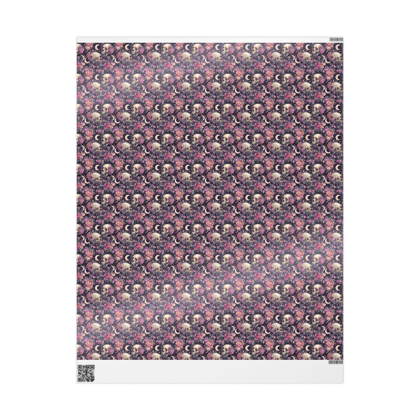 Pastel Goth Watercolor Wrapping Paper Roll Halloween Spooky Cute Alternative Goth Ghost Bat Print #7