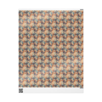 Pastel Goth Watercolor Wrapping Paper Roll Halloween Spooky Cute Ghosts Bats Witchy Goth Aesthetic #5
