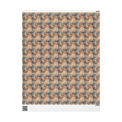 Pastel Goth Watercolor Wrapping Paper Roll Halloween Spooky Cute Ghosts Bats Witchy Goth Aesthetic #5