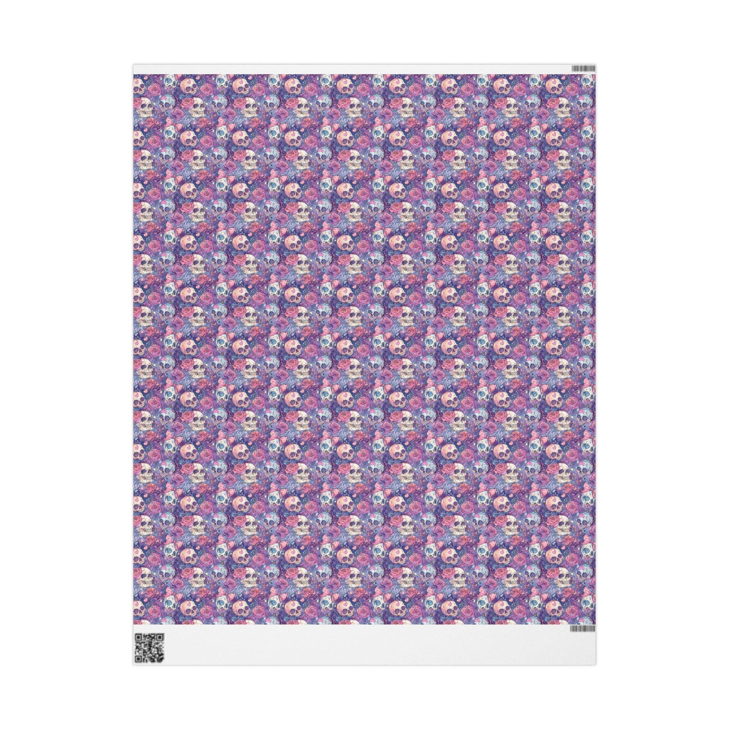 Pastel Goth Watercolor Wrapping Paper Roll Halloween Spooky Cute Ghost Bat Witch Gothic Style #16