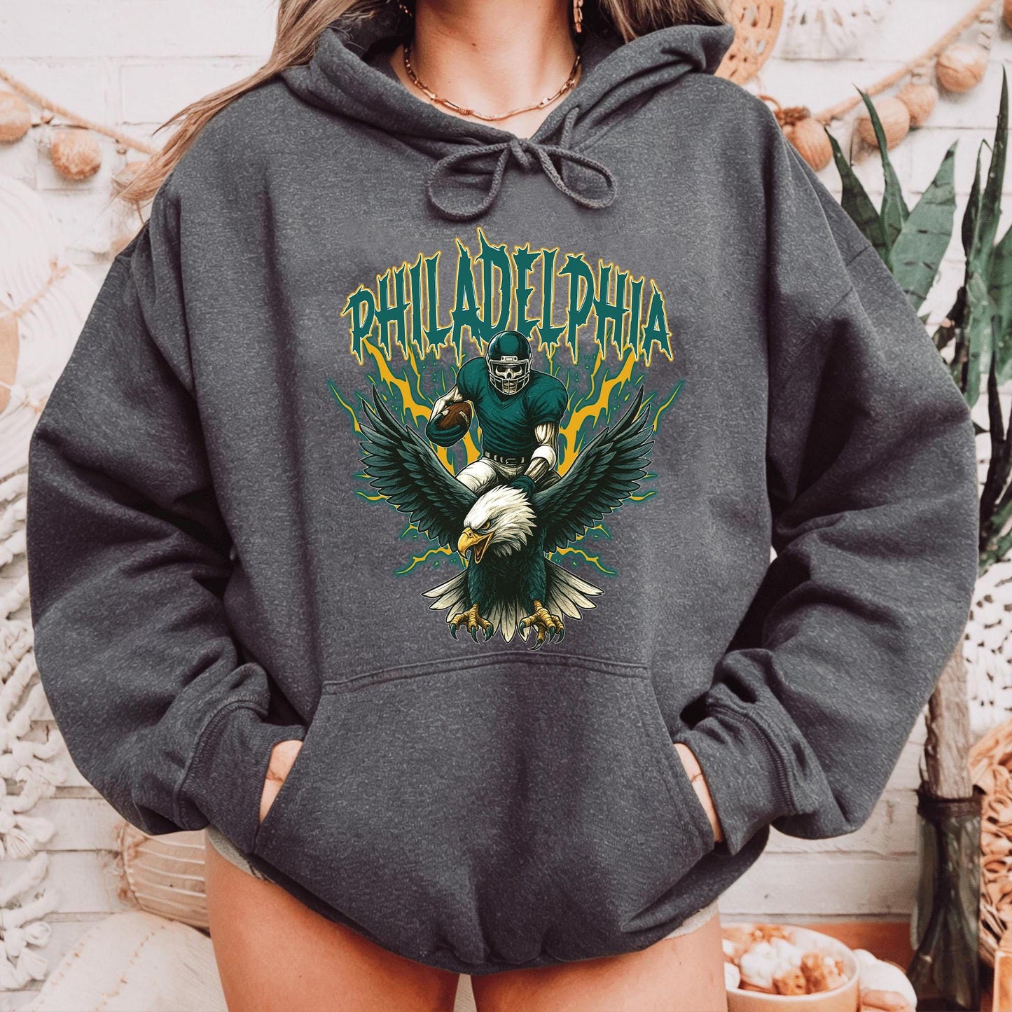Philadelphia Football Hoodie, Vintage Style Gift, Football Tee, Philadelphia Fans Hoodie, Philadelphia Football Shirt, Philadelphia Retro