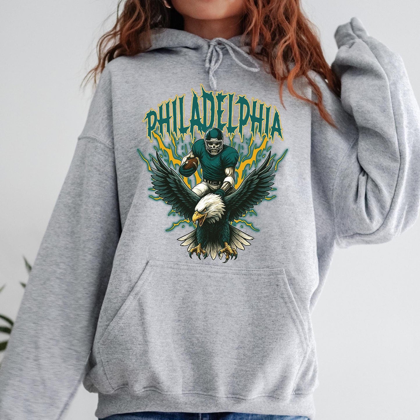 Philadelphia Football Hoodie, Vintage Style Gift, Football Tee, Philadelphia Fans Hoodie, Philadelphia Football Shirt, Philadelphia Retro