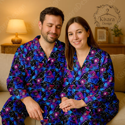 Prygon Mystic Pajama Set - Anime Cute Loungewear - Comfortable Video Game - Sleepwear for Fans