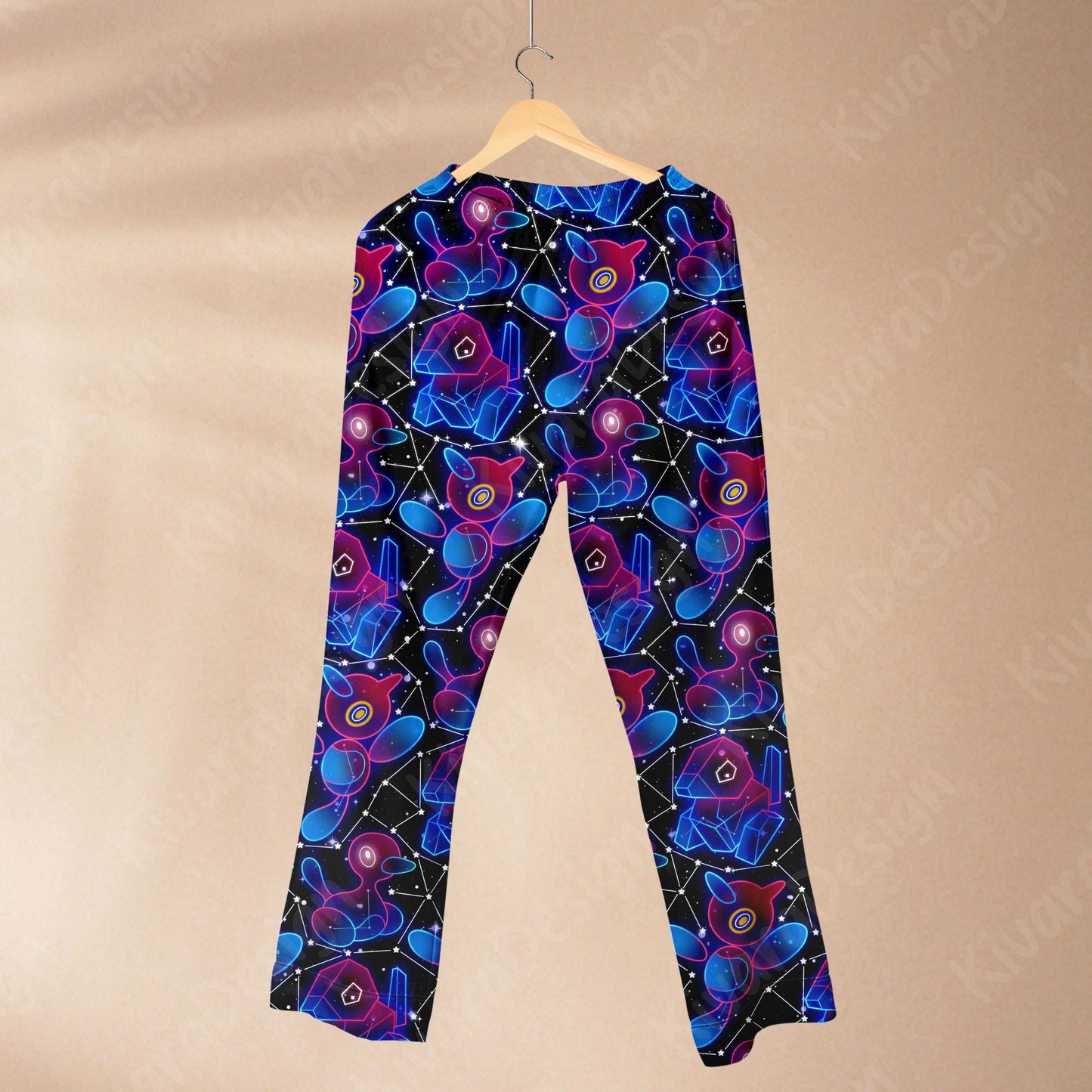 Prygon Mystic Pajama Set - Anime Cute Loungewear - Comfortable Video Game - Sleepwear for Fans