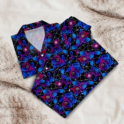 Prygon Mystic Pajama Set - Anime Cute Loungewear - Comfortable Video Game - Sleepwear for Fans