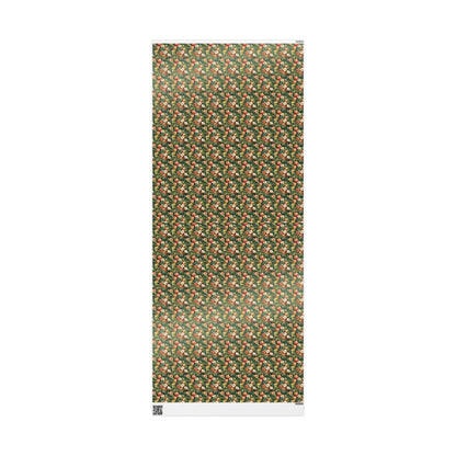 Farmers Market Wrapping Paper Roll Country Rustic Apples Farmhouse Style Eco Friendly Fruit Orchard Kitchen Gift Wrap #45