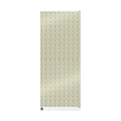 Farmers Market Wrapping Paper Roll Eco Rustic Herbs Theme Farmhouse Kitchen Basil Thyme Parsley Organic Gift Wrap #41