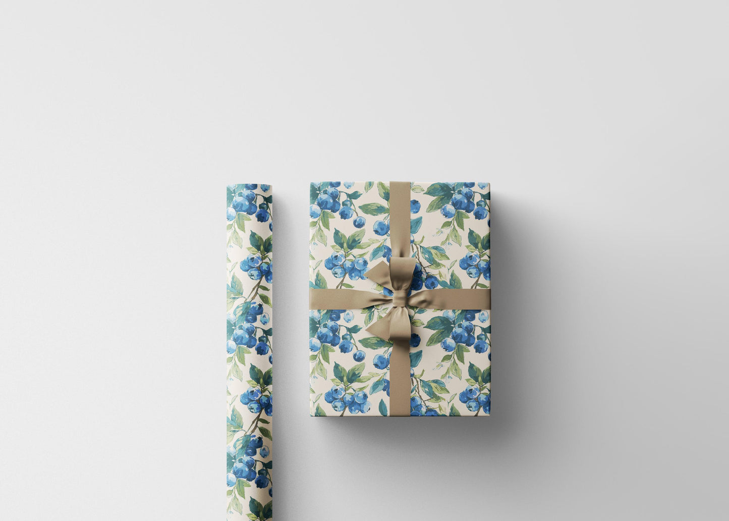 Farmers Market Wrapping Paper Roll Farm Fresh Blueberries Rustic Country Fruit Eco Friendly Farmhouse Kitchen Gift Wrap #28