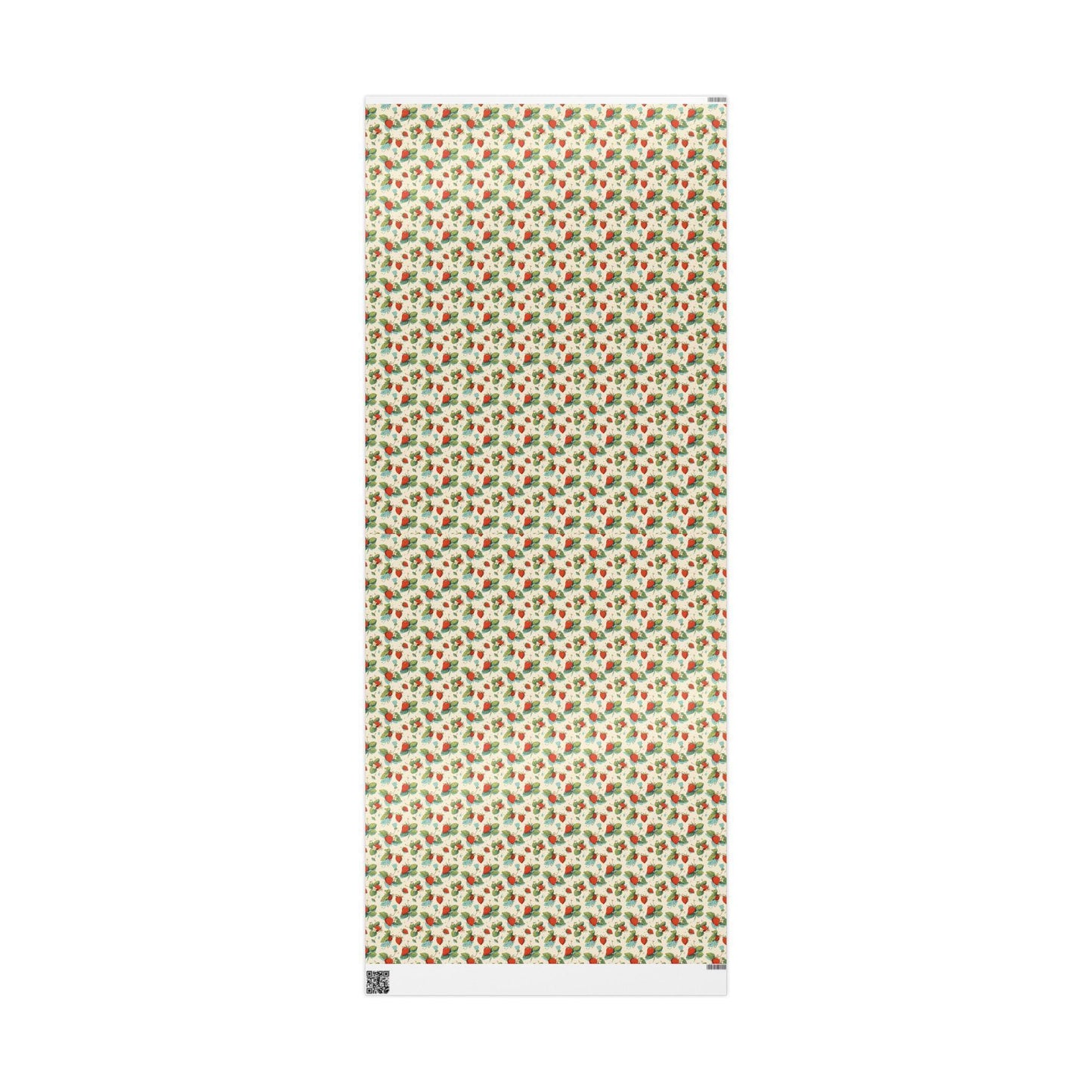 Farmers Market Wrapping Paper Roll Rustic Farm Fresh Strawberries Fruit Illustration Eco Friendly Farmhouse Kitchen Gift Wrap #37