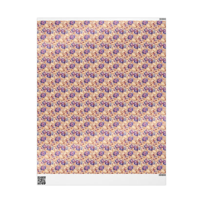 Farmers Market Wrapping Paper Roll Rustic Farm Fresh Garlic Illustration Eco Friendly Farmhouse Kitchen Country Gift Wrap #44