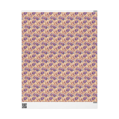 Farmers Market Wrapping Paper Roll Rustic Farm Fresh Garlic Illustration Eco Friendly Farmhouse Kitchen Country Gift Wrap #44