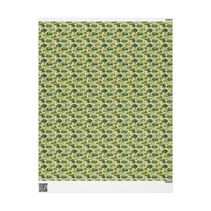 Farmers Market Broccoli Wrapping Paper Roll with Fruits Vegetables Rustic Farm Fresh Produce Farmhouse Eco Kitchen Gift Wrap #8