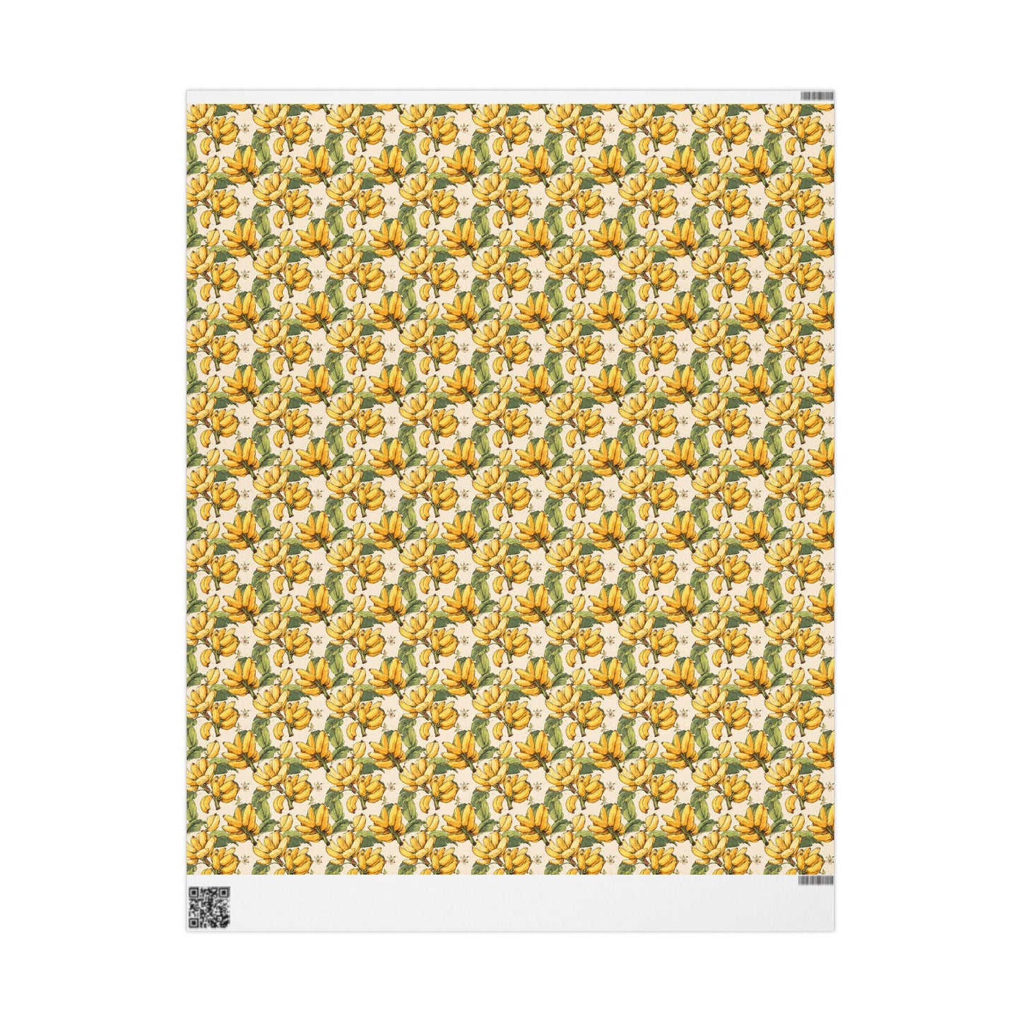 Farmers Market Bananas Wrapping Paper Roll Farm Fresh Fruits Rustic Eco Kitchen Foodie Farmhouse Gift Wrap Design #6