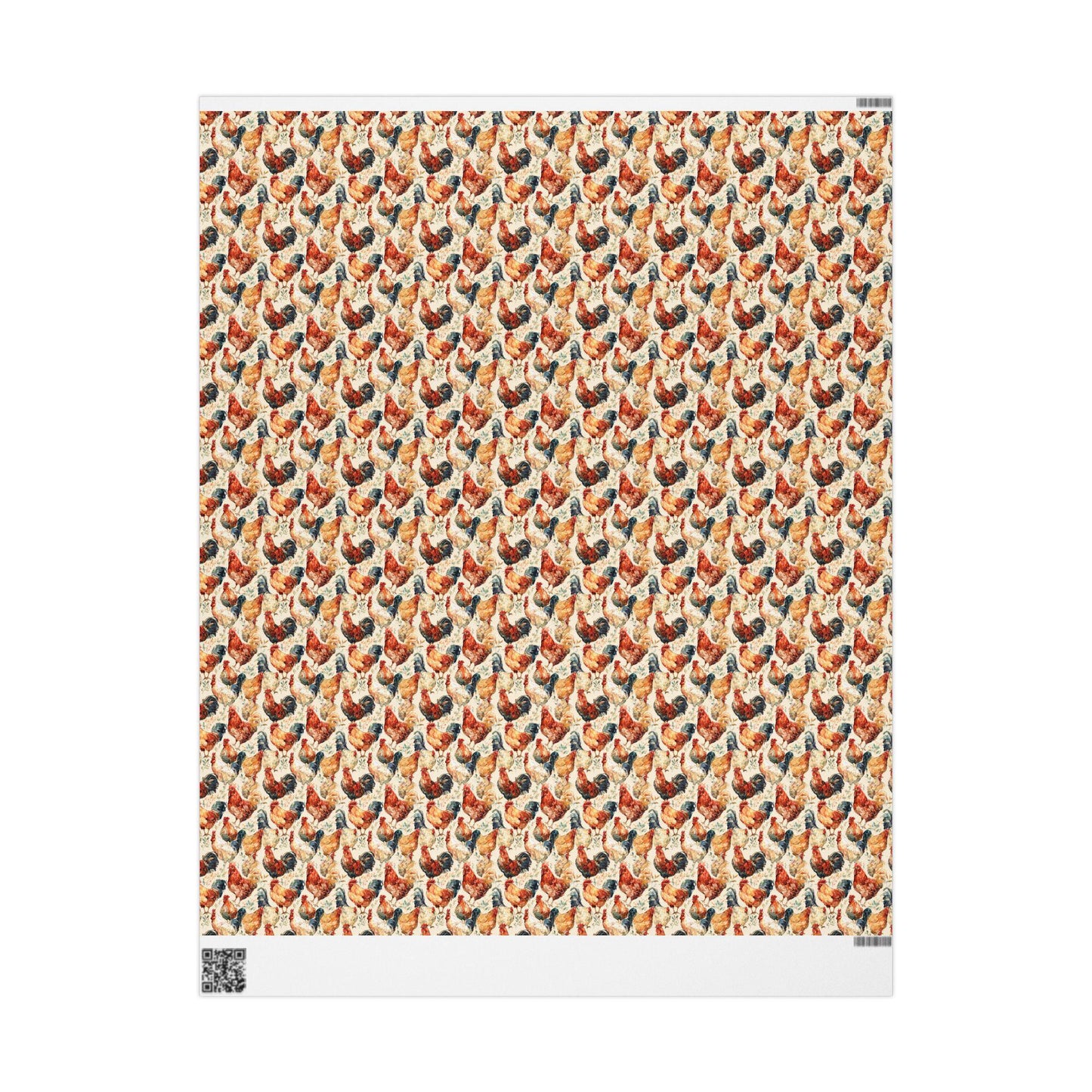 Farmers Market Wrapping Paper Roll Fresh Farm Chickens Rustic Country Farmhouse Eco Friendly Barnyard Kitchen Gift Wrap #24