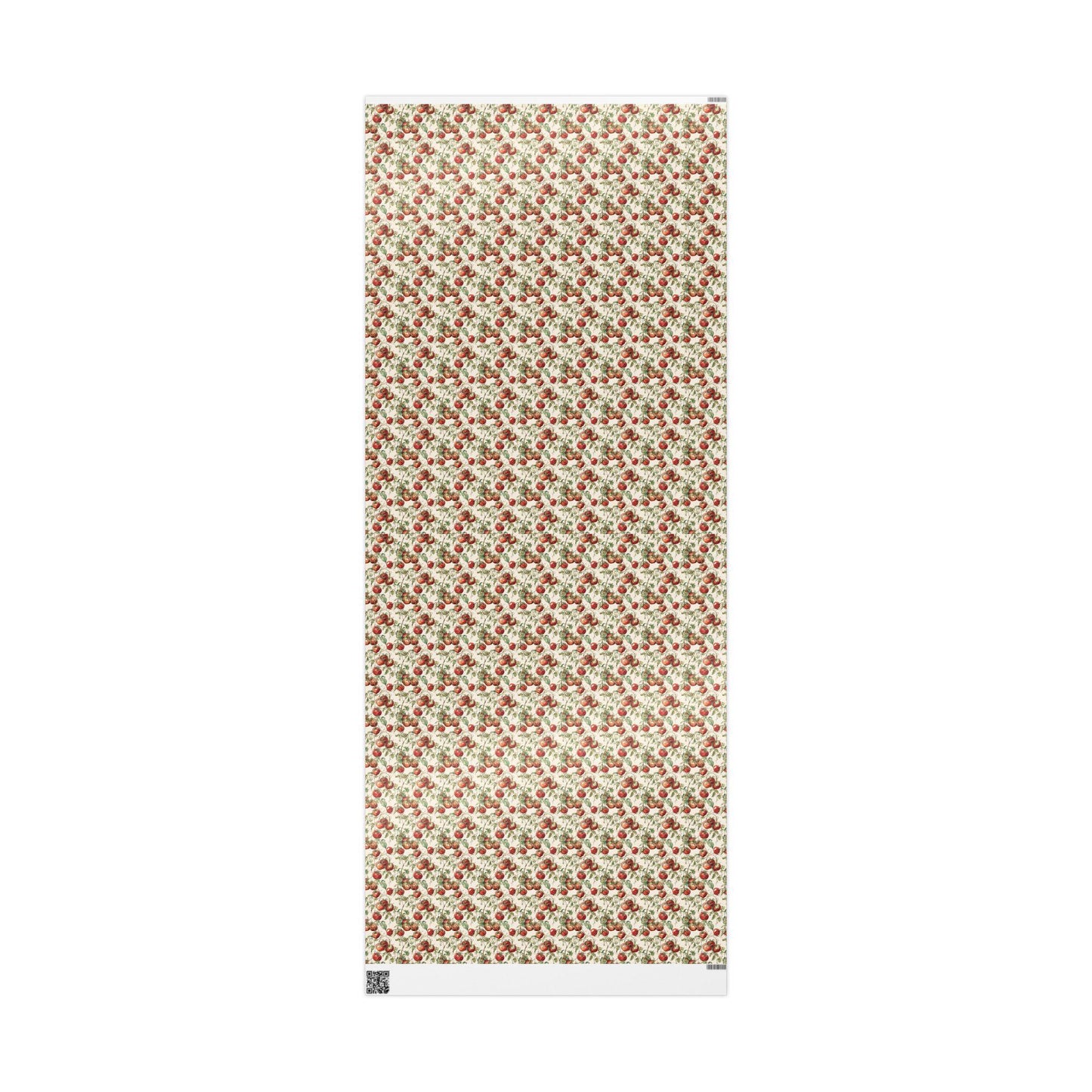 Farmers Market Wrapping Paper Roll Country Farmhouse Style Red Tomatoes Vegetables Rustic Kitchen Eco Organic Gift Wrap Design #15