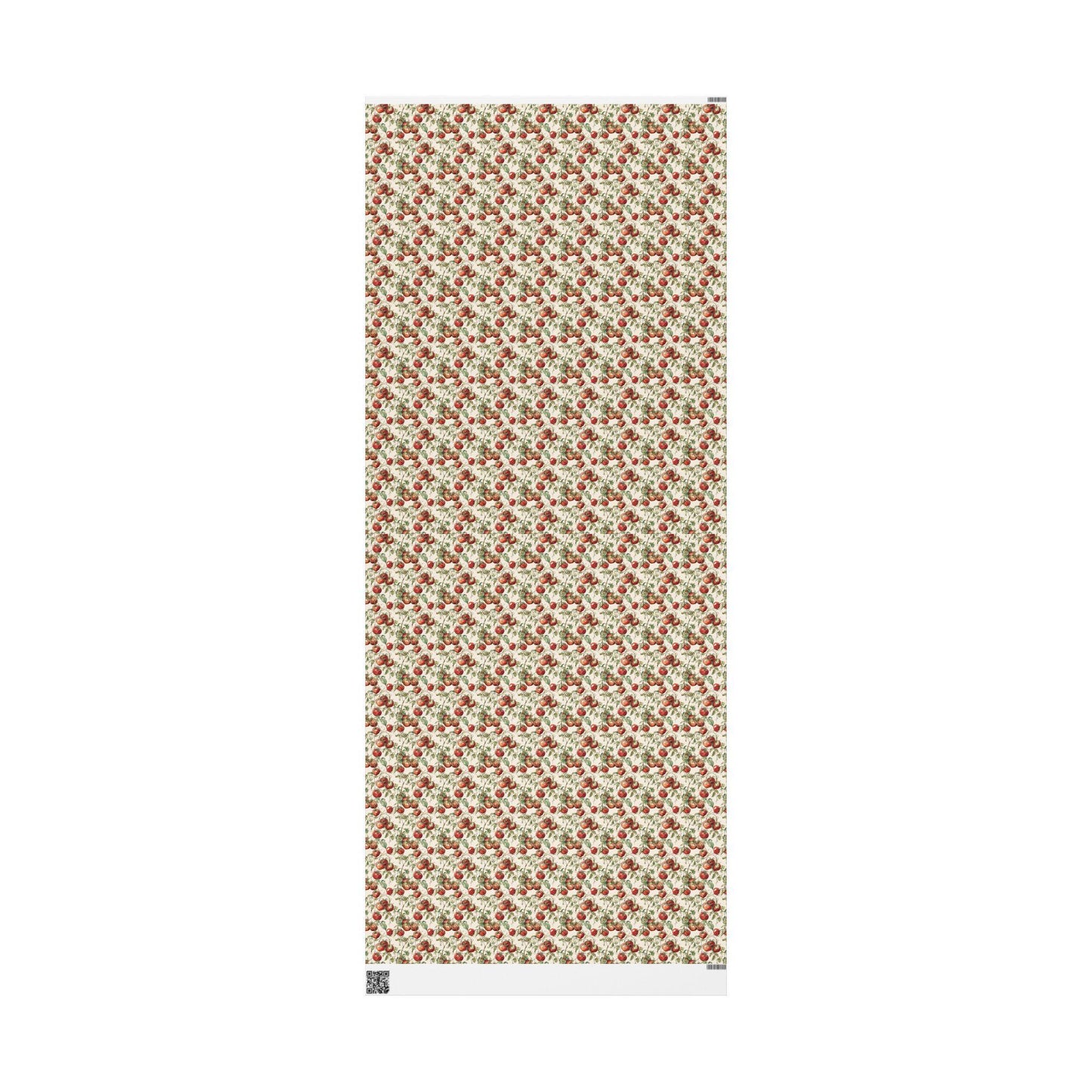 Farmers Market Wrapping Paper Roll Country Farmhouse Style Red Tomatoes Vegetables Rustic Kitchen Eco Organic Gift Wrap Design #15