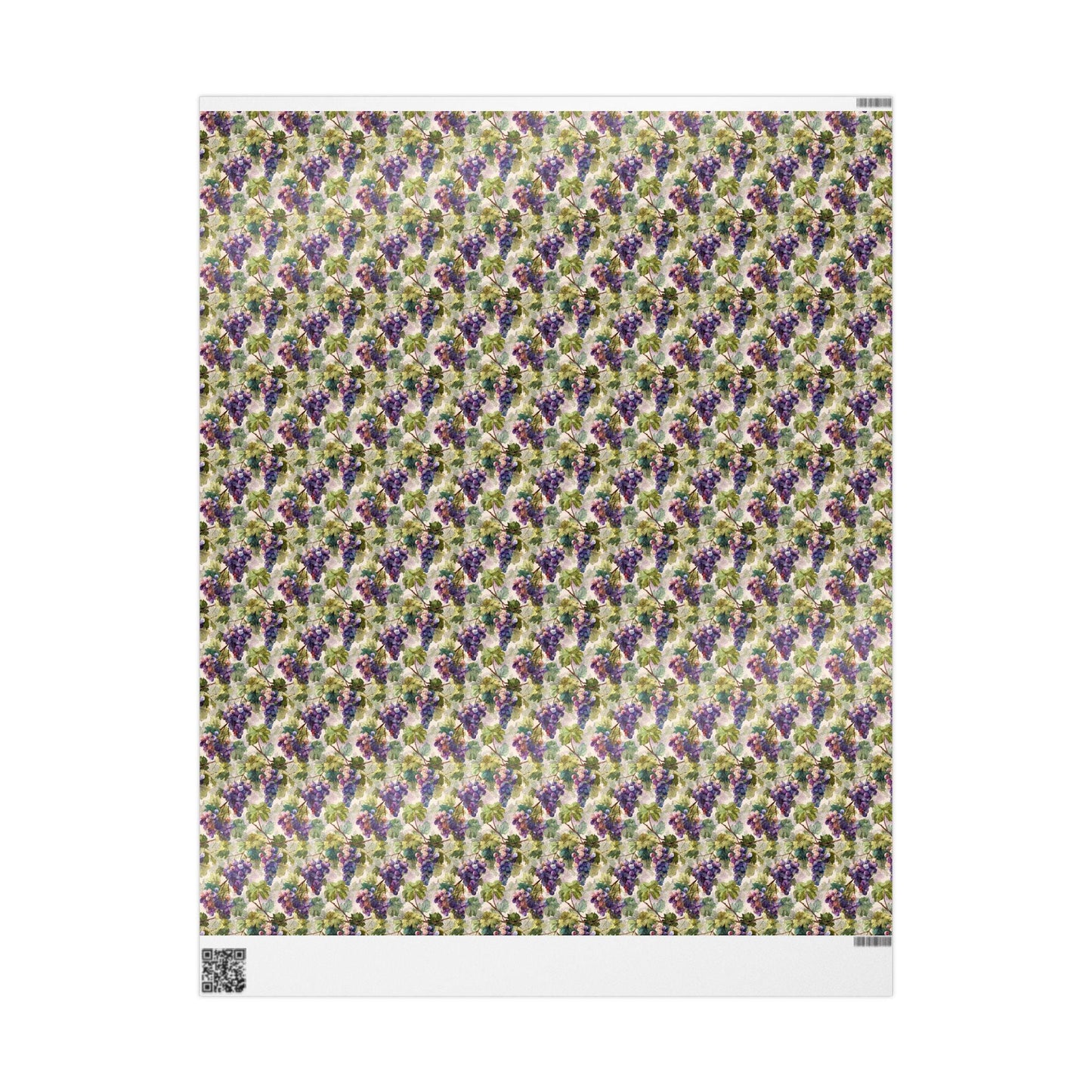 Farmers Market Wrapping Paper Roll Farmhouse Rustic Grapes Design Vineyard Fruit Eco Kitchen Country Organic Gift Wrap #53