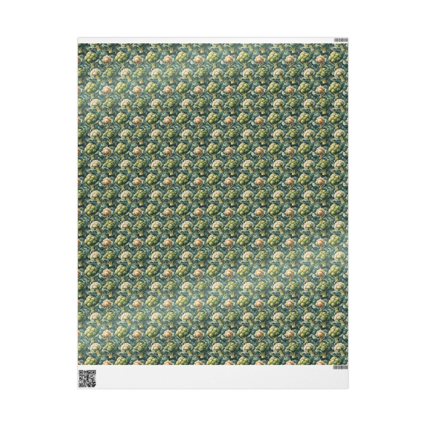 Farmers Market Wrapping Paper Roll Farm Fresh Broccoli Rustic Country Vegetables Eco Friendly Farmhouse Kitchen Gift Wrap #65