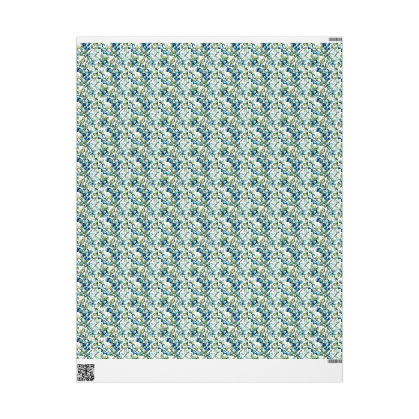 Farmers Market Wrapping Paper Roll Farm Fresh Blueberries Rustic Country Fruit Eco Friendly Farmhouse Kitchen Organic Gift Wrap #79