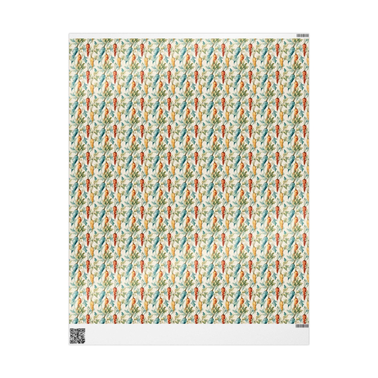 Farmers Market Wrapping Paper Roll Farm Fresh Carrots Rustic Country Farmhouse Eco Friendly Organic Kitchen Gift Wrap #60