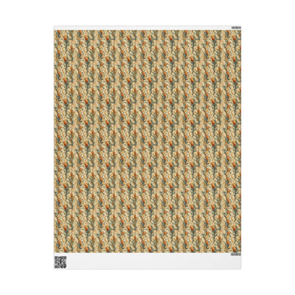 Farmers Market Wrapping Paper Roll Farm Fresh Corn Rustic Country Vegetables Eco Friendly Farmhouse Kitchen Gift Wrap #69